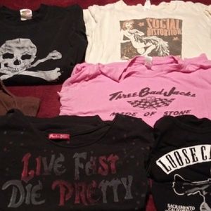 5 punk tshirts